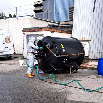 Stilllegung Säuretank