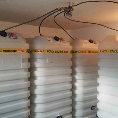 Hochwassersichere, aufschwimmende Tanks von ROTEX