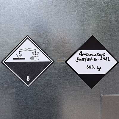 Demontage Ameisensäuretanks