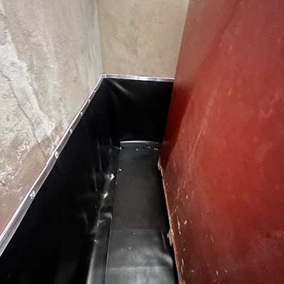 Installation Tankraumfolie